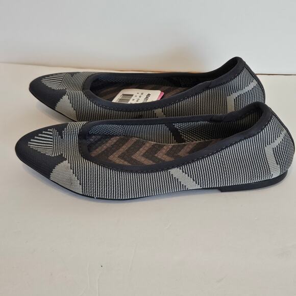 Skechers Cleo Wham Air Cooled Memory Foam Ballet Flats Gray Women's Sz 9 Comfort - Picture 3 of 8
